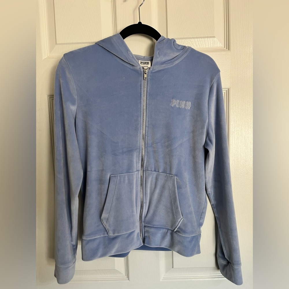 PINK Victoria's Secret Light Blue Hoodie